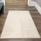 Teppich-Traum Teppich Wohnzimmer Flurteppich Eingangsbereich klein Fußbodenheizung geeignet Pflegeleicht Linien- und Bogenmuster in beige, 80 x 300 cm