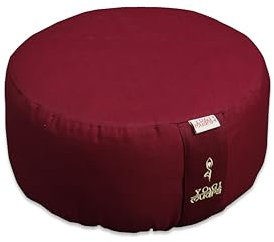 Außenbezug | Ersatzbezug für Yogakissen - Rundkissen 1-TLG | Kordelzug Ø33 cmx20cm (Winerot)