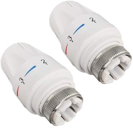 2Pcs Thermostatic Radiator Head,Thermostatic Radiator Valve Head,Plumbing Thermostatic Radiator Valve,Automatical Temperature Control,adiator Valves Replacement Fixed Head