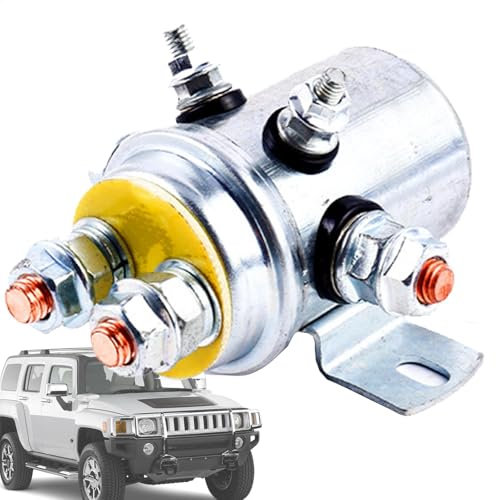 Relais de contacteur solénoïde de treuil électrique – Contrôleur de treuil universel 12-24 V | Pièces de treuil d'avertissement robustes pour voitures, SUV, camions et véhicules tout-terrain, accessoi