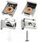 Lot de 12 supports muraux pour miroir lourds, sans cadre, clips de fixation pour miroir de salle de bain, toilettes avec vis