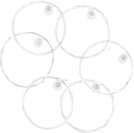 JEWEDECO 6piezas Cuerdas De Guitarra Acústica De Guitarra Folk Tensión Estándar Para Regalar
