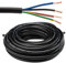 Urcianow Cavo 4x0,75 mm² RVV 18 AWG 4 Cores Nero Cavo Elettrico Flessibile di Prolunga da 7,62 m/25 FT per Impianti Elettrici Conduttore in Rame Isolamento in PVC