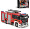 Ebortsin Technik City Feuerwehrauto Bausteine Bausatz, 704 Teile Feuerwehrauto LKW Klemmbausteine Modellbausatz, Geschenk für Erwachsene und Kinder, Kompatibel mit L***