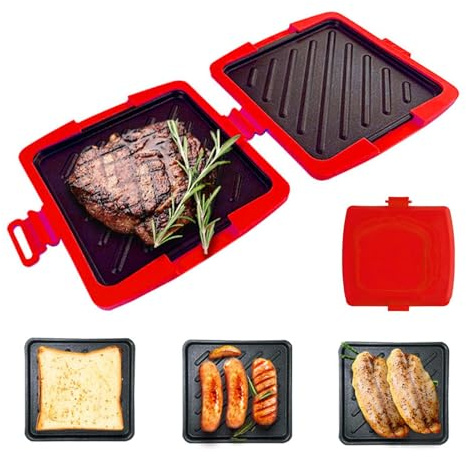 Sandwichpresse – hitzebeständige Küchenhelfer, Mikrowellen-Sandwich-Maker, Käse-Toaster, für Frühstück, Snacks, Kuchen, Toastie, Party, Reisen, Zuhause, Wohnheim, Versammlungen