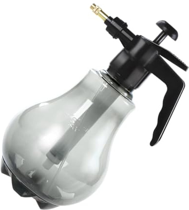 WRITWAA 1,5-Liter Sprühflasche für Pflanzenbewässerung Kunststoff Gießkessel mit Druckluft Grauer Handpump Sprüher für Garten Terrasse und Bad Langlebig und Leicht zu Bedienen