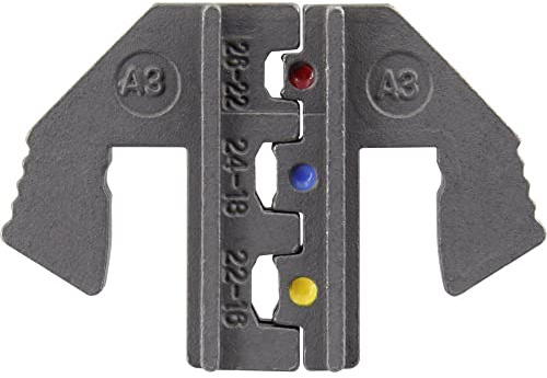 TOOLCRAFT PLE-0A3 Crimp-Einsätze Isolierte Kabelschuhe Quetschbereich: 0.1 bis 1.5 mm² Passend für Marke (Zangen): TOOL