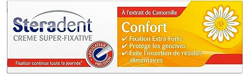 STERADENT Crème Fixative Confort à la Camomille Tube de 40 g