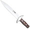 Cudeman Cuchillo 105-R Hoja de Acero Inoxidable ACX-380 de 23 cm, empuñadura de estamina roja Pulida de 14 cm para Caza, Pesca, Supervivencia y bushcraft + Portabotellas Regalo