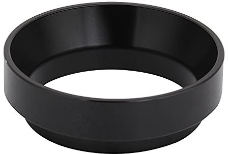 Kaffee Dosierring, 58mm Aluminium Universal Kaffee Dosierring Trichter Ersatz Kaffeemaschine Zubehör (Schwarz)