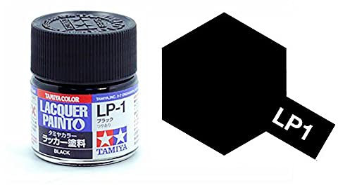 TAMIYA Peinture laque LP-1 noir brillant 10 ml TAM82101