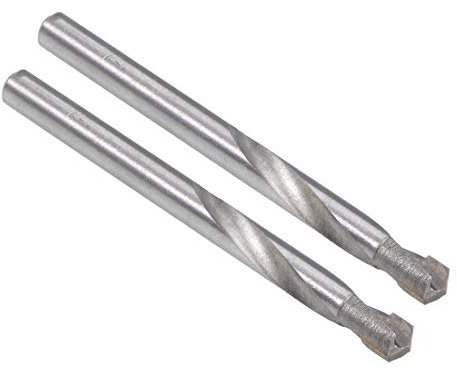 sourcing map Cemented Carbide Twist Drill Bits 7mm Metal Drill Cutter for Stainless Steel Copper Aluminum Zinc Alloy Iron 2 Pcs