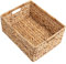 StorageWorks Paniers en osier extra larges pour l'organisation, panier de rangement en jacinthe d'eau avec poignées intégrées, 1 paquet