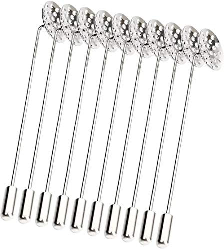 10 Stück DIY Broschennadeln Schmuck Herren Damen Anzüge plattiert Reversnadel Stick blanko Basis Broschennadel