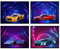 Cyber Auto-Poster, Auto-Drucke für Jungenzimmer – Set von 4 (20,3 x 25,4 cm) Autos Schlafzimmer Dekor für Jungen – Jungen Schlafzimmer Dekor, Jungenzimmer Wanddekoration – ungerahmt Auto-Dekor Männer