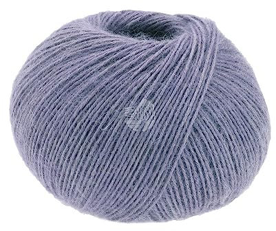 LANA GROSSA Ecopuno | Edle Netzgarnstruktur aus Baumwolle gefüllt mit Merino/Alpaka | Handstrickgarn aus 17% Schurwolle & 11% Alpaka Wolle | 50g Wolle zum Stricken & Häkeln | 215m Garn FB 74