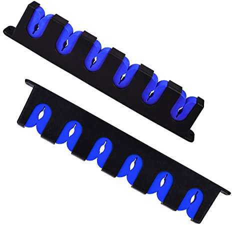 SAVITA 1 Paar Angelrutenhalter Wand, Horizontal Angelrute Halterung Boot Aufbewahrung von 6 Stangen Rutenhalter Angeln für Wand Garage Boot