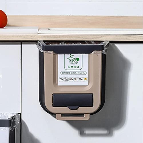 Zceplem Basura Cocina Plegables, CuBasura, Colgadores Puerta Gabinete Bote Basura, Basura Portátiles Para El Hogar Al Aire Libre, Para Gabinete, Coche, Dormitorio