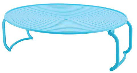 YUMILI Griglia per Cottura a Vapore a microonde, Forno a microonde in plastica Multifunzionale Riscaldamento Griglia per Cottura a Vapore a Strati, Griglia per Vassoio di Cottura per la Cucina (Blu)