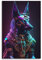 VZRSQZK Poster mit Neongott Anubis, dekoratives Gemälde, Leinwand, Wandposter und Kunstdruck, modernes Familienschlafzimmer-Dekor-Poster, 20 x 30 cm