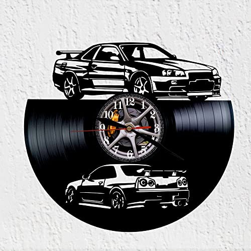 VINY WOODY Auto Japan Auto Sport Vinyl Disc Uhr
