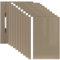 ACROPAQ - 10 x Schnellhefter A4 - Transparente Vorderseite und farbige Rückseite, Hefter A4 für bis zu 70 Seiten, Pastell-Khaki, Professionelle und einfache Organisation - Plastik File Folder, Mappen
