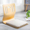 ALMASI Japanischer beinloser Bodenstuhl, Tatami-Raumspielstuhl, hölzerner Meditationsstuhl, Erkerfenster-Lounge-Stuhl, Faule Couch zum Lesen und Fernsehen 46 * 36 * 42cm K