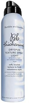 Bumble and bumble. Thickening Dryspun Texture Spray Light | Dry Texture Spray | Adds Airy Dimension and Light Hold | For Medium to Thick Straight to Curly Hair Types | Standard Size, 4.12 Ounce