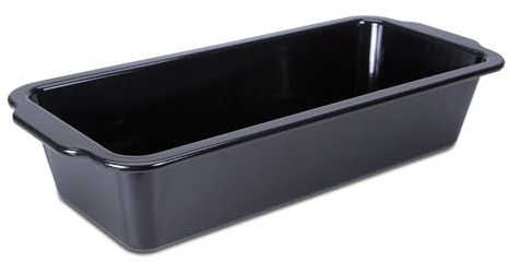 Städter Brotbackform EMAILLE Black Edition, 35 x 14,5 x 8 cm, Emailliert & Schnittfest, Kastenform für Sauerteig, Backform temperaturbeständig bis 300°C, made without PFAS