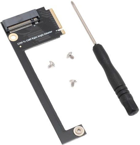 Bewinner Carte d'extension de disque dur SSD 2230 vers 2280 de Rog Ally - Clé NVME M NGFF M.2 PCIE 4.0 3.0 - Doré - Carte de conversion à 90 degrés