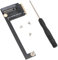 Bewinner Carte d'extension de disque dur SSD 2230 vers 2280 de Rog Ally - Clé NVME M NGFF M.2 PCIE 4.0 3.0 - Doré - Carte de conversion à 90 degrés