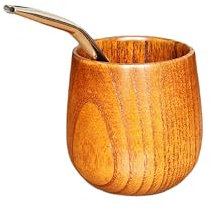 Taza Mate Argentino Tradicional Hecha de Madera de Bambú Natural, Mate con bombilla, Mate madera, Bambu mate, Set Mate Argentina, Handmade