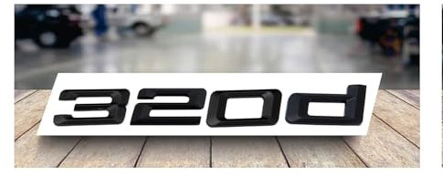 ontto Adesivo nero opaco ABS per bagagliaio posteriore auto, stemmi trunk badge adesivo adatto per BMW 3 316d 318d 320d 323d 325d 328d 330d 335d 340d logo lettere numero lettere parola adesivo