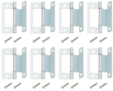 SG Store 8 cerniere meccaniche a manovella da 50 mm per porte di mobili, per porte di armadietti da 15-19 mm, camper, roulotte, camper (con vite)