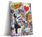 AKINDA Art Gallery - Quadro con Cornice 60 x 80 cm - Banksy Alterata - Graffiti Colorati - Street Art - Quadro Cucina - Ragazza con Palloncino - Idea Regalo per Arredo Casa