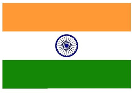 Hissflagge Flagge Fahne mit Ösen Fahnen Flaggen Nationalflagge 90x150 cm (Indien)