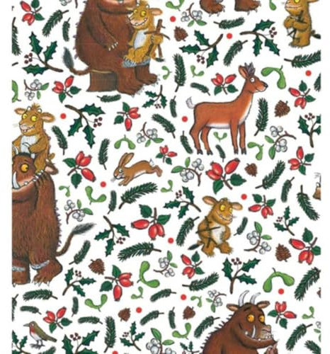 Danilo Promotions Ltd Der Grüffelo Weihnachten Geschenkpapier 4 Bögen 4 Anhänger Das Grüffelo-Geschenkpapier für Weihnachten