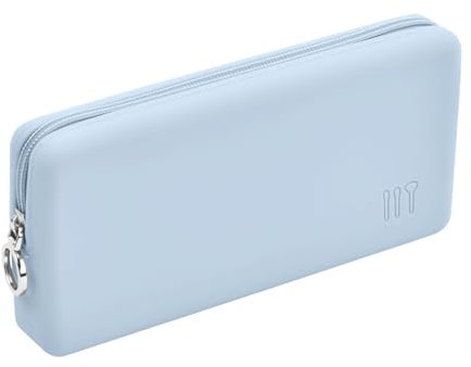 Borsa Cosmetica da Viaggio, 21x10x4cm Borsa Cosmetica Silicone, Borsa Trucco in Silicone con Cerniera, Borsa per Cosmetici da Viaggio Impermeabile