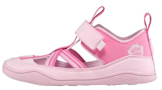 Affenzahn Sandale Vegan Breezy mit Klettverschluss, Zehenkappe, rutschfest, Flexibel, Luftig, Leicht für den Sommer, Größe 21-32 Einhorn - Rosa