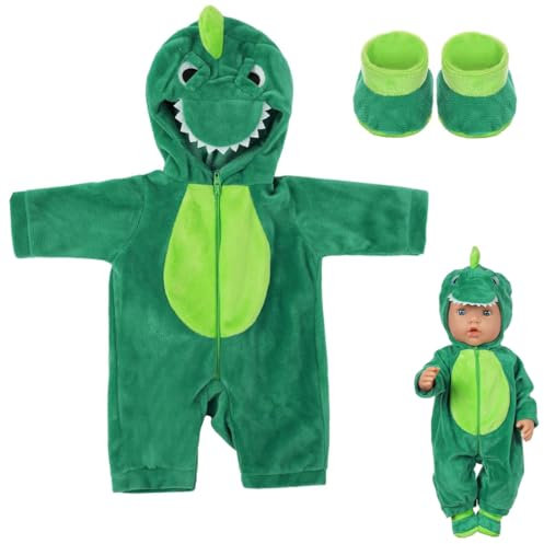 Baby Kleidung für 14-18 Zoll Baby Puppen, Kleidung Outfits für Baby Puppen, Puppenkleidung mit Socken, Puppe zubehör, Blaue Puppenkleidung für 35-45 cm Neugeborene Baby Puppen Mädchen Geburtstag