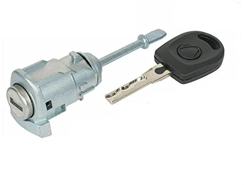 MKVAXR Cilindro de Cerradura de Puerta del Conductor Ringt Izquierdo, for Seat, Cordoba Ibiza III 6L3837167B 6L3837168B con Llave 2002-2008 Cerradura de Puerta de Coche eléctrica(RINGT1 x Key)