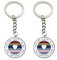 Schlüsselanhänger You're Safe To Be You Around Me, LGBT Pride, Ally-Schlüsselanhänger, Safe With Me Affirmation, Regenbogen-Zubehör, unterstützende LGBTQ+ Merchandise-Artikel, 2 Stück