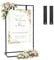 YBIETH Wedding Sign Holder, 164x76x51xcm Welcome to Our Wedding Sign Stand, Heavy Duty Easel Stand for Sign with 2 Leather Straps, Suitable for Seating Chart, Reception, Posters, and Decor