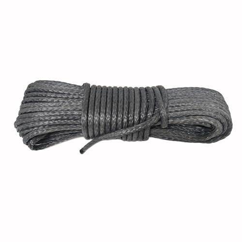 WYDDDARY Syntetiskt vinschrep 6 mm x 30 m 12-strängad flätad 4T (10 lbs) brytstyrka