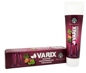 Herbal Therapy VARIX Venenbalsam 100 ml | Venenpflege mit Diosmin, Rosskastanie & Ginkgo | Pflege für schwere und müde Beine | Besenreiser Hautpflege | Kräuterbalsam