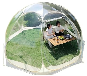 6-8 People, Bubble Tent Gazebo, Weatherproof Instant Pop, 6-8 People, Outdoor Dining Area Garden Shelter for Camping, Parties, Weddings, Sports Events, Fishing, Outdoor Activities