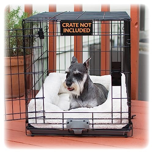 K&H Pet Products Ultra Plush Deluxe Nackenrolle für Hundekäfig, Plüsch-Hundebett, Hundehütte, tragbar und für den Innenbereich, mittlere Größe, Fleece