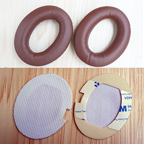 Sostituzione Ear Pad auricolari del cuscino + l' ottimizzazione del cotone parti di riparazione per Bose AE2 AE2I QC2 QC15 QuietComfort 15 cuffie paraorecchie cuscino (marrone) 1SET