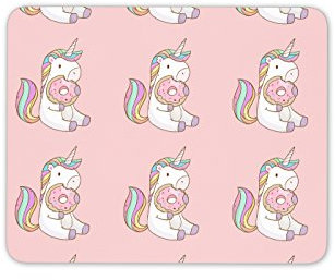 Tapis de souris licorne rose avec un joli tapis de souris # 8840