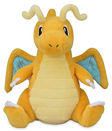 Pokemon Center: Sitting Cuties Dragonite Plush # 149 - Generation 2.5-15.2 cm